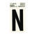 Hy-Ko 2 in. Vinyl Black N Self-Adhesive Reflective Letter