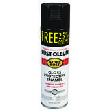 Rust-Oleum Stops Rust Gloss Black Spray Paint 15 oz