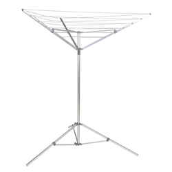 Household Essentials 52 in. L Silver Aluminum Umbrella Clothes Dryer