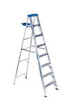 Werner 8 ft. H x 24.5 in. W Aluminum Type I Step Ladder 250 lb.