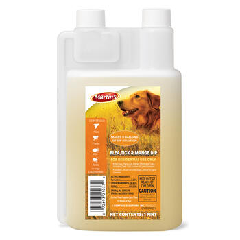 Martin's Flee Dog Flea, Tick and Mange Dip 9.8% Fibronil, 8.8% (S)-methoprene 16 oz. Liquid