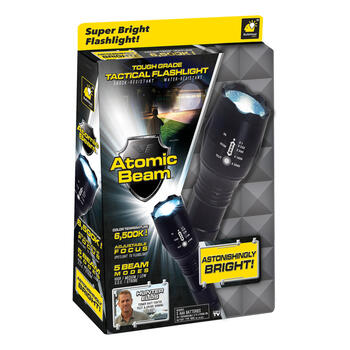 Atomic Beam 1200 lm Black LED Flashlight AAA Battery