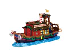 Lemax Canal Houseboat Village Building Multicolored 1 each Resin