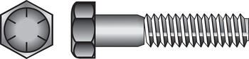 HILLMAN 3/4 in. Dia. x 4 in. L Heat Treated Yellow Dichromate Hex Head Cap Screw 20 box
