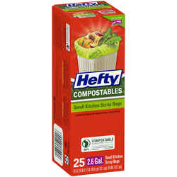Hefty 2.6 gal. Trash Bags Flap Tie 25 pk