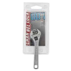 Channellock 1/2 in. Metric and SAE Adjustable Wrench 4 in. Chrome Vanadium Steel 1 pk