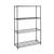 InterMetro 1 in. W x 1 in. D x 34.5 H Shelf Post Steel 300 Pounds