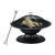 Living Accents Round Pedestal Wood Fire Pit 19 in. H x 29 in. D x 29 in. W Steel