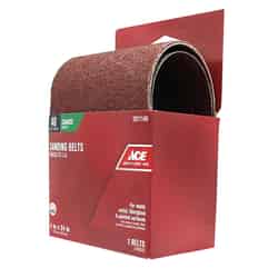 Ace 24 in. L x 4 in. W Aluminum Oxide Sanding Belt Extra Coarse 40 Grit 2 pk