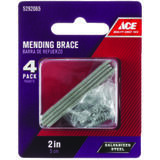 Ace 0.5 in. W x 1.105 in. L x 2 in. H Galvanized Steel Mending Brace