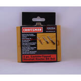 Craftsman 1/4 in. Dia. x Multi Size in. x Assorted in. L x Multi Size in. Dia. Carbide Tipped 3 p