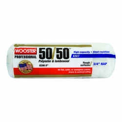 Wooster 50/50 Lambswool Polyester 9 in. W X 3/4 in. S Paint Roller Cover 1 pk
