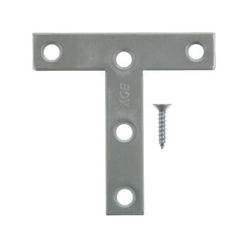 Ace 3 in. H x 3.75 in. W x 3 in. D Zinc Tee Plate