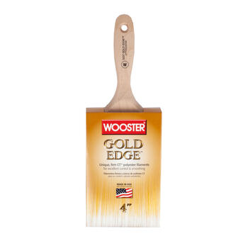 Wooster Gold Edge 4 in. W Straight Paint Brush