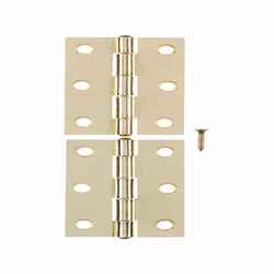 Ace 2 in. W X 3 in. L Bright Brass Brass Narrow Hinge 2 pk