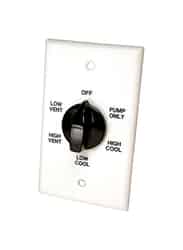 Dial 28-7/8 in. H x 4-3/4 in. W Plastic Evaporative Cooler Wall Switch White