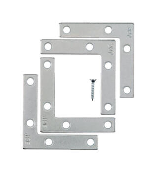 Ace 2-1/2 in. H x 3.75 in. W x 2-1/2 in. D Zinc Flat Corner Brace