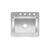 Kindred Stainless Steel Top Mount 25 in. W x 22 in. L Kitchen Sink