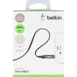 Belkin MIXIT UP Black Auxillary Cable For All Smartphones 3 ft. L