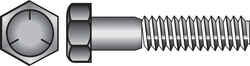 HILLMAN 1/2 in. Dia. x 1-1/4 in. L Heat Treated Zinc Steel Hex Head Cap Screw 50 box