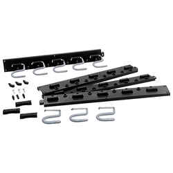 Crawford 64 in. D Plastic 12 lb. capacity 1 pk Black Rack