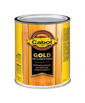 Cabot Gold Satin 3470 Sun-Drenched Oak Deck Varnish 1 qt