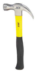 Ace 16 oz. Claw Hammer Steel Fiberglass Handle 13.23 in. L