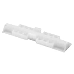 Prime-Line White Plastic Bi-fold Snugger 1 pk