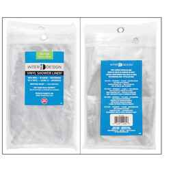 InterDesign 72 in. H x 72 in. W Clear Shower Curtain Liner