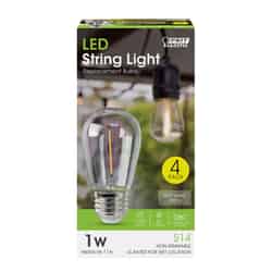Feit Electric S14 E26 (Medium) LED Bulb Soft White 11 Watt Equivalence 4 pk