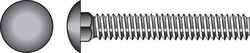 HILLMAN 1/2 Dia. x 4-1/2 in. L Hot Dipped Galvanized Steel Carriage Bolt 25 pk