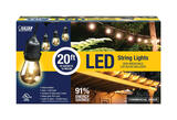 FEIT Electric LED LED Lantern LED Light String 20 ft. 10 lights Clear Clear