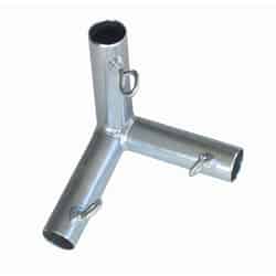 AHC 1 in. Round x 1 in. Dia. x 5-11/16 in. L Galvanized Carbon Steel Connector