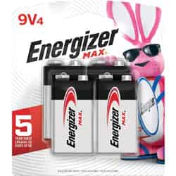 Energizer MAX 9-Volt Alkaline Batteries 4 pk Carded
