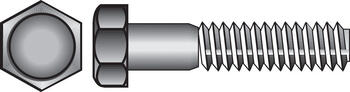 HILLMAN 1/4 in. Dia. x 1/2 in. L Zinc Plated Steel Hex Bolt 100 box