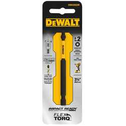 DeWalt Impact Ready Square 3-1/2 in. L x #2 in. 1/4 in. 1 pc. Screwdriver Bit