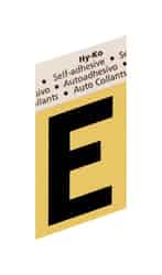 Hy-Ko 1-1/2 in. E Black Aluminum Letter Self-Adhesive