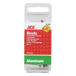 Ace 1/8 Aluminum 1/8 L Brown 25 pk Rivets