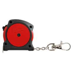 Milwaukee 6 ft. L x 1.2 in. W Pocket 1 pk Red Keychain Tape Measure