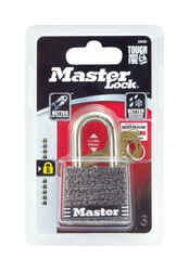 Master Lock 1-5/16 in. H x 1 in. W x 1-9/16 in. L Steel Double Locking Padlock 1