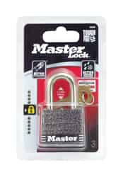 Master Lock 1-5/16 in. H x 1 in. W x 1-9/16 in. L Steel Double Locking Padlock 1