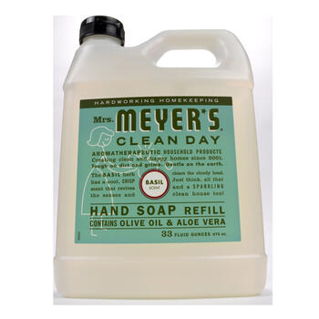 Mrs. Meyer's Clean Day Organic Basil Scent Hand Soap Refill 33 ounce
