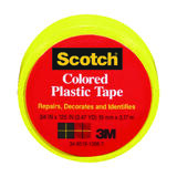 Scotch Yellow 125 in. L X 3/4 in. W Plastic Tape