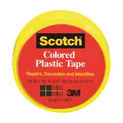 Scotch Yellow 125 in. L X 3/4 in. W Plastic Tape