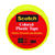 Scotch Yellow 125 in. L X 3/4 in. W Plastic Tape