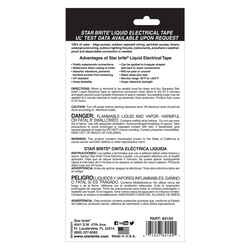 Star Brite 4 in. W x 7 in. L Black Liquid Electrical Tape