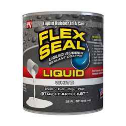 Flex Seal As Seen On TV Satin White Liquid Rubber Sealant Coating 1 qt. 1 qt.