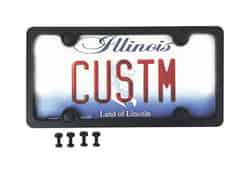Custom Accessories ABS Black License Plate Frame