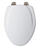 Mayfair Slow Close Elongated White Molded Wood Toilet Seat