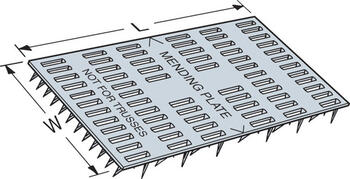 Simpson Strong-Tie 6 in. H x 3 in. L x 0.4 in. W Galvanized Mending Plate Steel